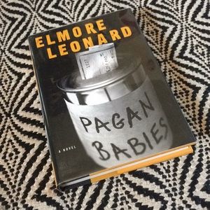 SIGNED Elmore Leonard novel "Pagan Babies"